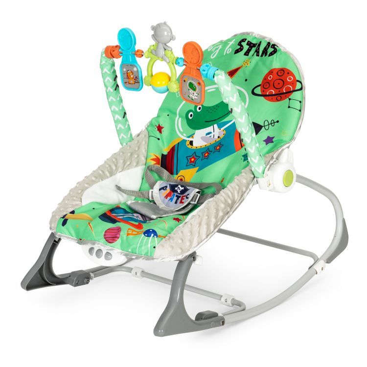 Scaun balansoar pentru copii ECOTOYS în verde 