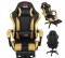 Herné kreslo Xgaming s podnožkou - čierno-zlaté