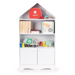 Ház alakú szekrény a gyermekjátékok számára Ecotoys