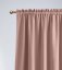 Visokokakovostna zatemnitvena zavesa v pudrasto roza barvi z nagubanim trakom 140 x 280 cm