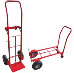 Транспортна количка до 150 кг в червено