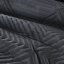 Cuvertură de pat luxoasă din catifea neagră, cu forme geometrice