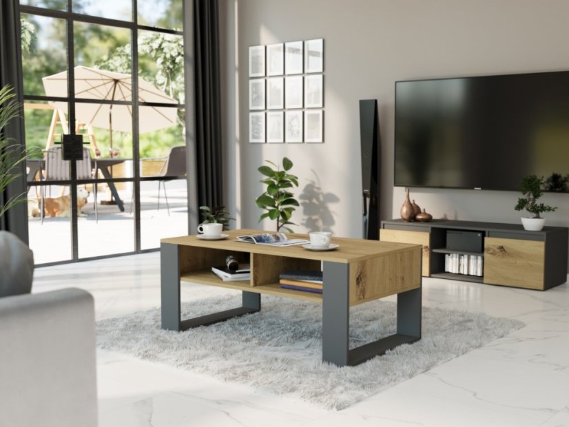 Modern dohányzóasztal 58 x 90 x 55 cm