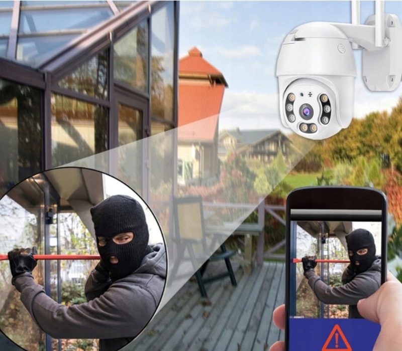 Venkovní WIFI IP kamera Full HD 5MP 64GB