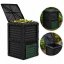 Vrtni kompostnik od 300 litara za organski otpad – 61 x 61 x 83 cm, crne boje