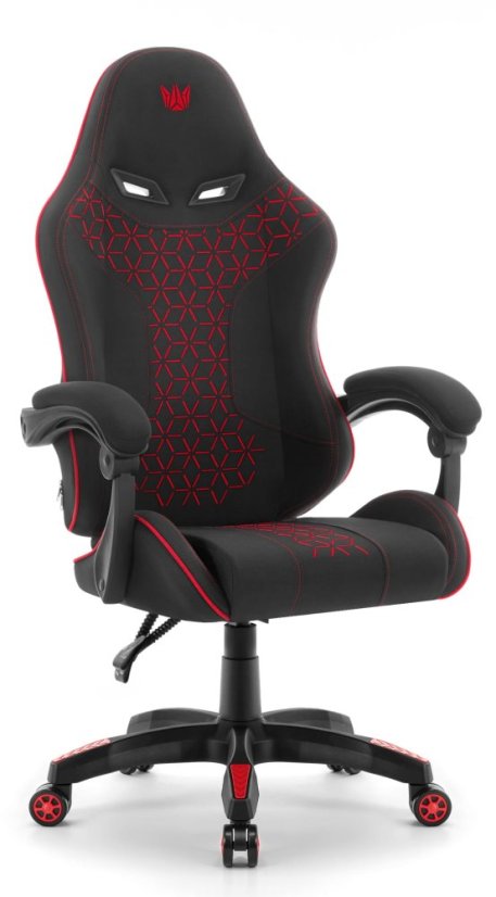 HC-1008 2.0 játékszék ergonomikus párnákkal - fekete és piros színben