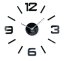 Schwarze Wanduhr groß