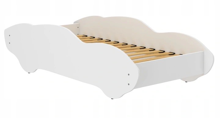 Dětská postel šedá pro chlapce 160 x 80 cm ve tvaru závodního auta