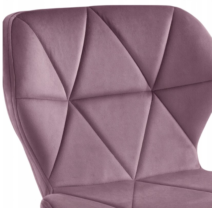 Scaun pivotant de birou ergonomic - catifea - Culoare: Violet