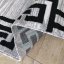 Elegante tappeto grigio-nero con un ornamento - Misure: Larghezza: 80 cm | Lunghezza: 150 cm