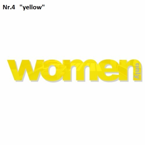 Dekorační nápis na stěnu WOMAN - Barva: Černá