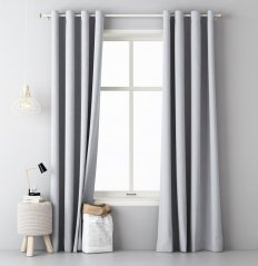 Sodobne zavese v svetlo sivi barvi 140 x 280 cm