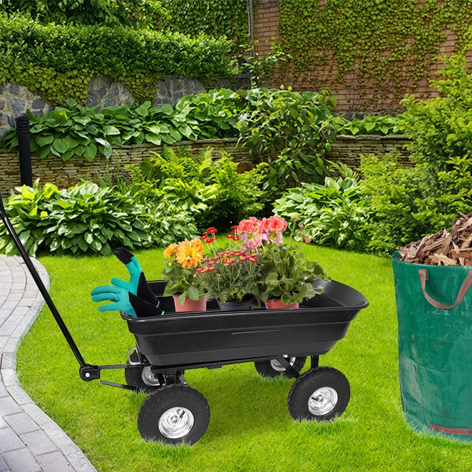 Zahradní vozík GARDENLINE černý
