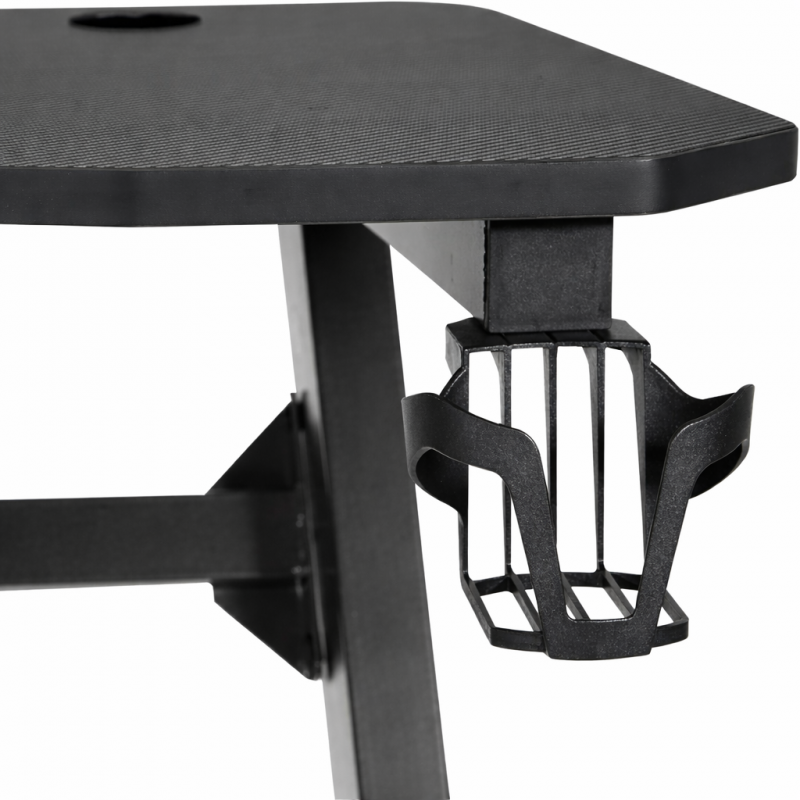 Herní počítačový stůl 120 x 60 cm se sluchátky a držákem na nápoje