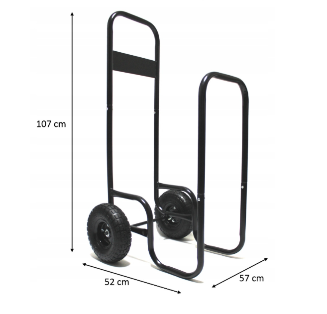 Prepravný vozík na krbové drevo