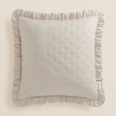 Romantična prevleka za vzglavnik MOLLY v bež barvi 45 x 45 cm