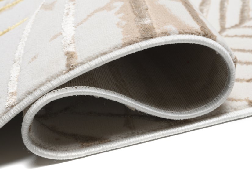 Luxus szőnyeg levélmintával GOLDEN