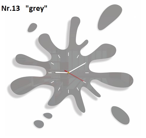 Modern falióra fröccsenő formájú