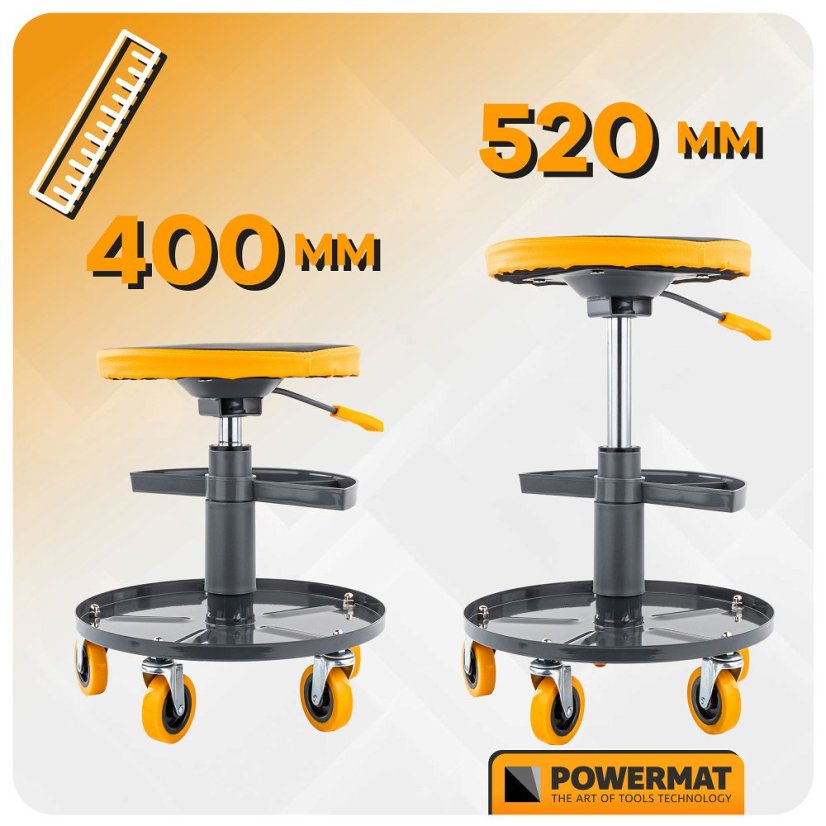 Werkstattstuhl - verstellbar, Tragfähigkeit 150 kg