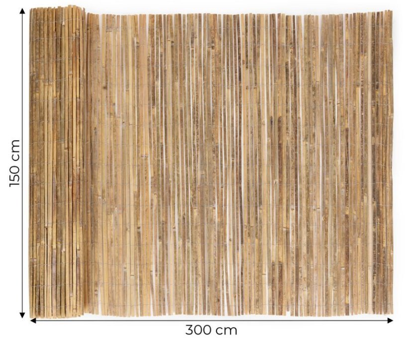 Bambusvorhang 150 cm x 300 cm x 12 mm