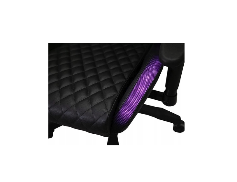 Elegante sedia da gioco ergonomica con illuminazione a LED