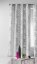 Draperii de lux în culoarea gri cu model alb 140 x 260 cm