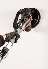 Телескопична шлайфмашина за гипсокартон с прахоулавяне и LED осветление