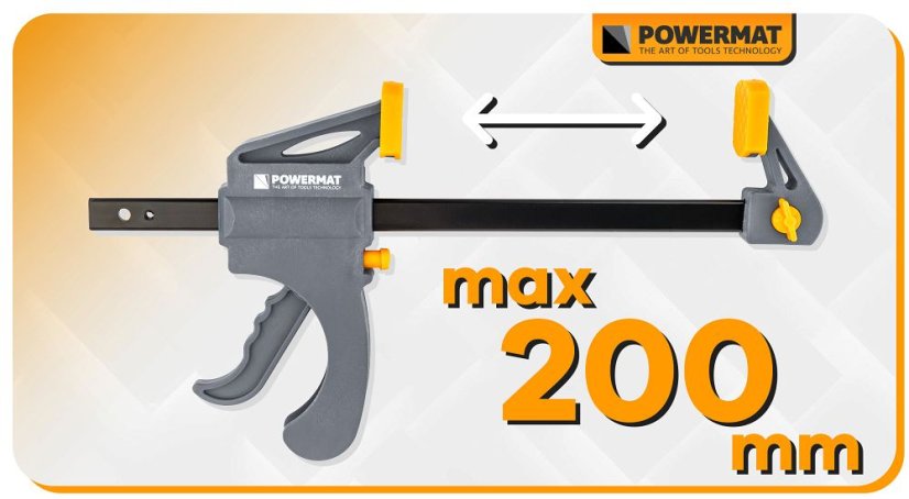 Clemă de tâmplărie cu prindere rapidă 200 x 60 mm