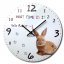 Orologio da parete per bambini di qualità con coniglietto, 30 cm