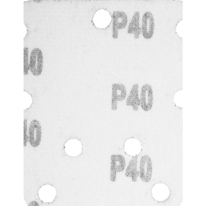 Brúsny papier na suchý zips delta 140 x 140 x 80 mm, K40, 5 ks, s otvormi 54H009 GRAPHITE