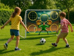 Portar de fotbal cu perete 180x61x122 cm