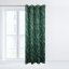 Luxusní exotické závěsy na kruhy zelené barvy 140 x 250 cm
