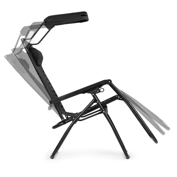 Zložljivi in nagibni vrtni ležalnik