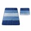 Badteppiche in blauer Farbe - Die Größe des Teppichs: 50 cm x 80 cm + 40 cm x 50 cm