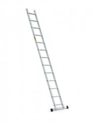 Aluminijasta enodelna nosilna lestev, 13 stopnic in nosilnost 150 kg