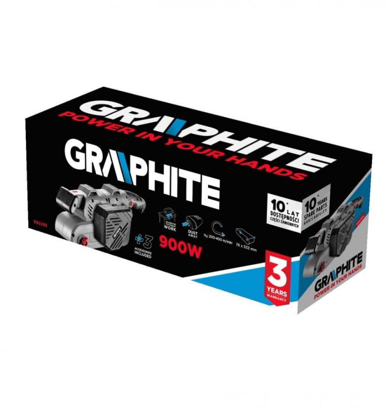 Șlefuitor cu bandă 900W 59G395 GRAPHITE