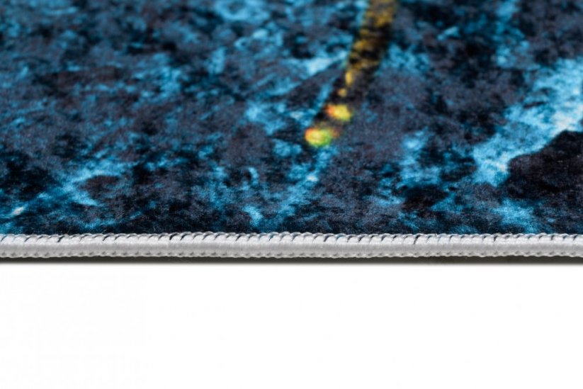 TOSCANA Modern kék szőnyeg absztrakt mintával - Méret: Szélesség: 80 cm | Hossz: 150 cm