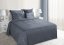 Elegantné posteľné prehozy v tmavo sivej farbe