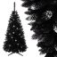 Albero di Natale nero con decorazioni 220 cm Albero di Natale nero con decorazioni 220 cm