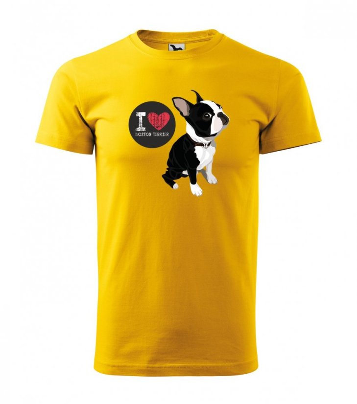 Eredeti pamut férfi póló Boston Terrier szerelmeseinek