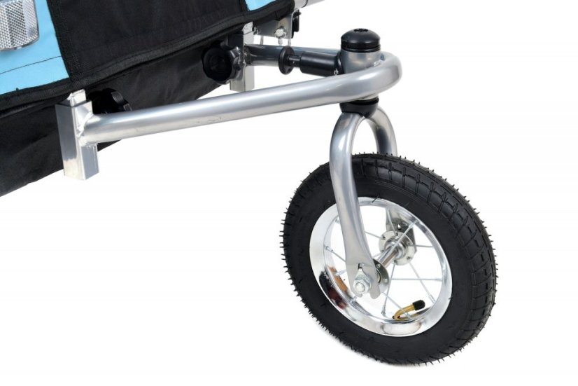 2-miestny príves za bicykel s tlmičom + JOGGER modrý