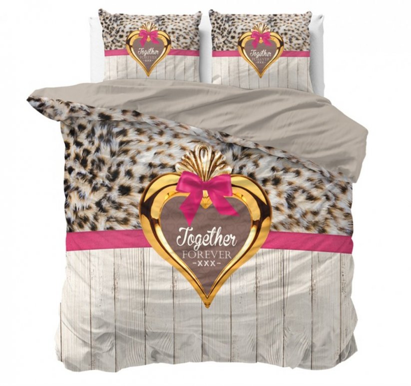 Romantikus ágytakarók szívvel TOGETHER FOREVER 160 x 200 cm