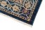 Blauer orientalischer Teppich im marokkanischen Stil