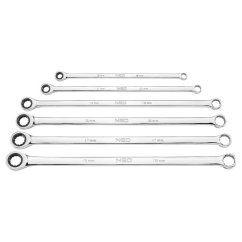 Cheie cu clichet, lungă, set 6, 8 - 19 mm, cutie moale 09-370 NEO