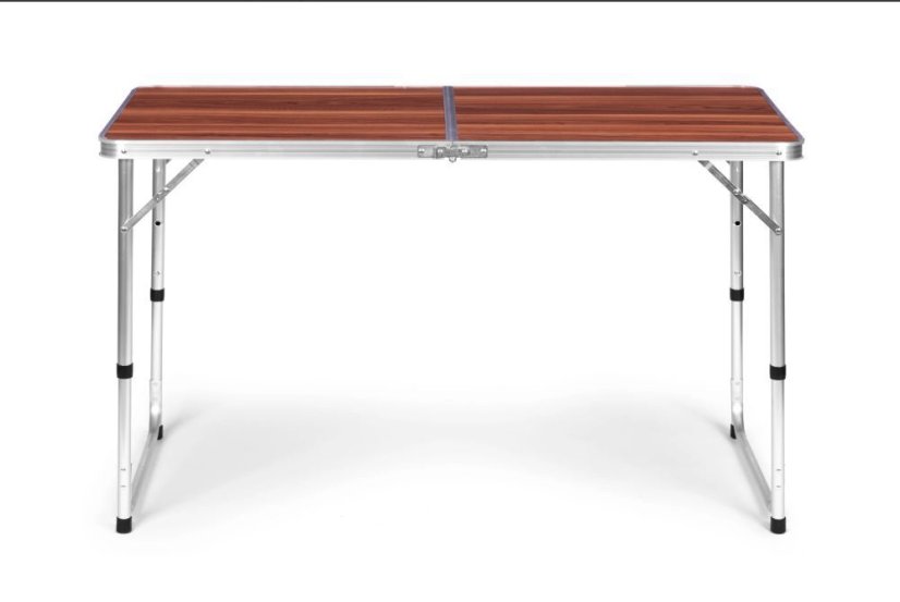 Masă de catering pliabilă 120 x 60 cm cu imitație de lemn