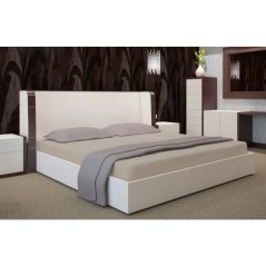 Bettlaken aus Baumwollsatin Cappuccino