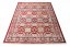 Roter orientalischer Teppich im marokkanischen Stil