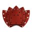 Șmirghel velcro delta 140 x 140 x 80 mm, K180, 5 buc, cu găuri 54H014 GRAPHITE Șmirghel velcro delta 140 x 140 x 80 mm, K180, 5 buc, cu găuri 54H014 GRAPHITE