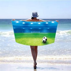 Plažna brisača za ljubitelje nogometa