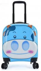Детски куфар за пътуване с 3D крава 32 л